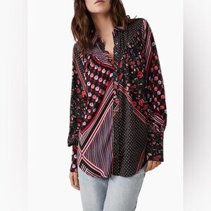 NWT - Free People Multicolor Floral and Striped Top
(Listing #48)